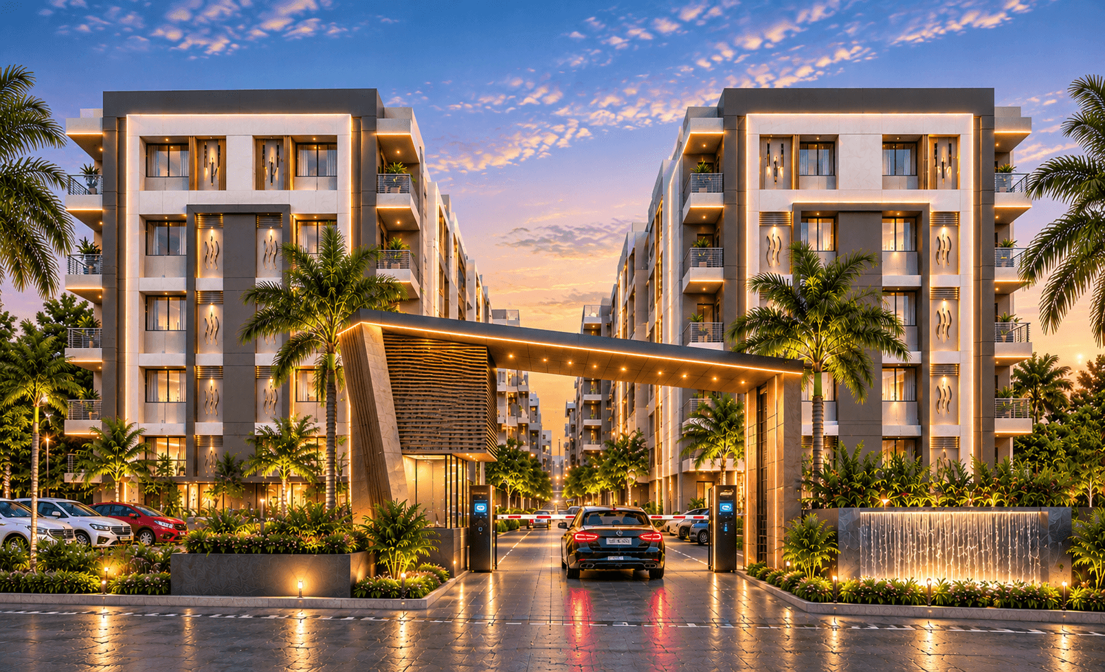 Satvat Residency — 2 BHK Apartments · 6 Blocks